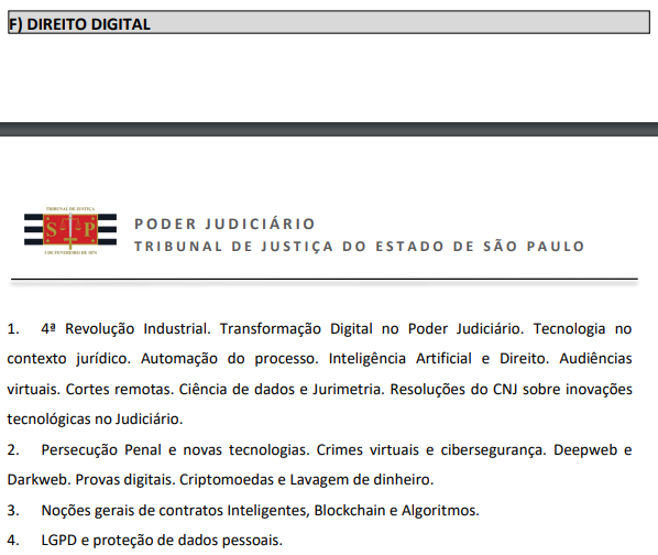 Edital do 190º Concurso de provas e títulos para ingresso na magistratura do Tribunal de Justiça de São Paulo